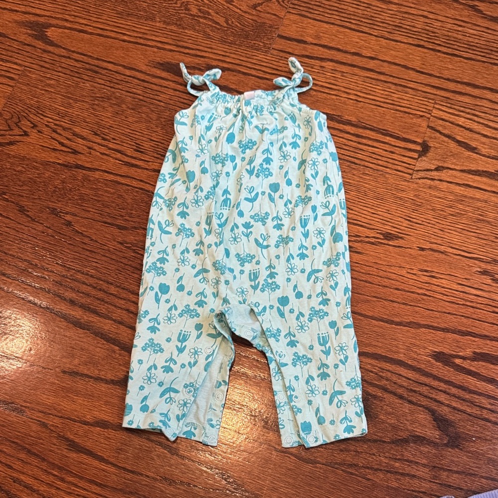 Okie Dokie Blue Floral Kids Bodysuit